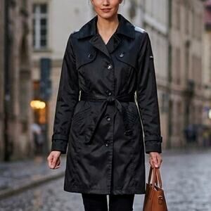 NWT $120 Apt 9 Large Black Outdoor Coat Jacket